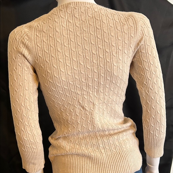 GAP Women's Cable Knit Sweater - Beige - Picture 3 of 5